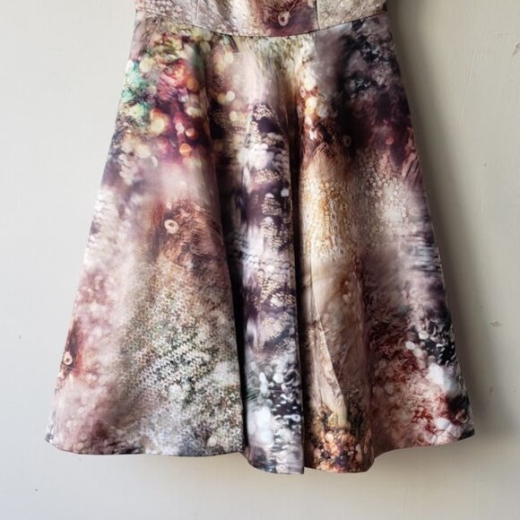 Ted Baker Mecia Sequin Print Fit and Flare Dress - Picture 5 of 6